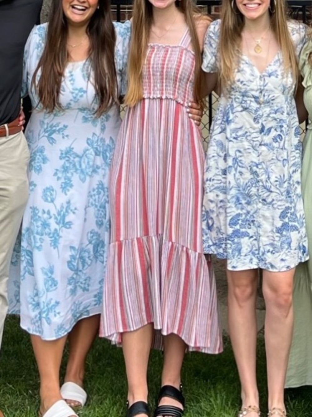 Knox Rose Striped Maxi Dress with Smocked Bodice